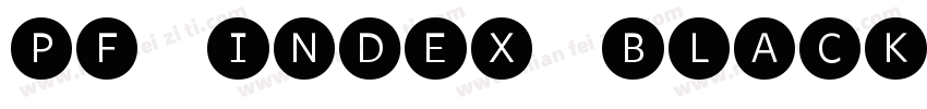 PF Index Black Itali字体转换